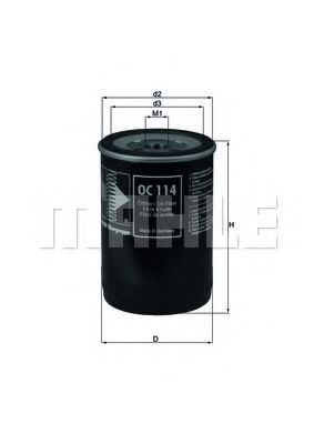 Масляный фильтр KNECHT/MAHLE OC 114