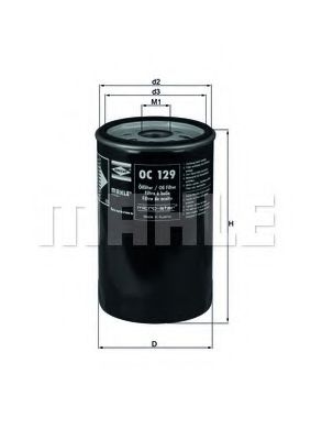 Масляный фильтр KNECHT/MAHLE OC 129