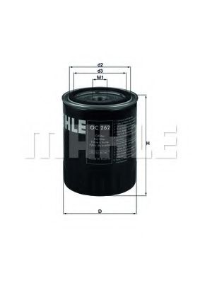 Масляный фильтр KNECHT/MAHLE OC 262