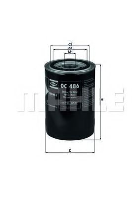 Масляный фильтр KNECHT/MAHLE OC 486