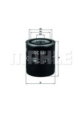 Масляный фильтр KNECHT/MAHLE OC 540