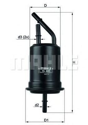 Топливный фильтр KNECHT/MAHLE KL 488