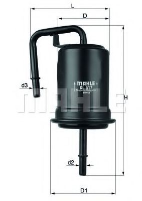 Топливный фильтр KNECHT/MAHLE KL 517