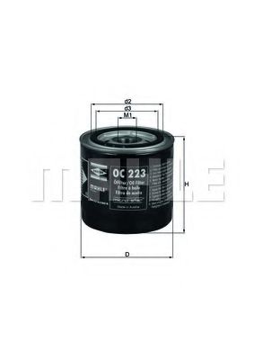 Масляный фильтр KNECHT/MAHLE OC 223