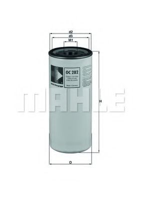 Масляный фильтр KNECHT/MAHLE OC 282