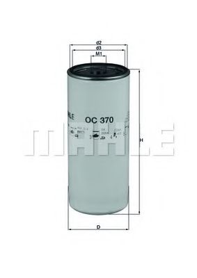 Масляный фильтр KNECHT/MAHLE OC 370