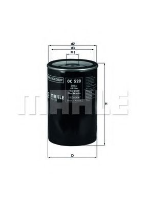 Масляный фильтр KNECHT/MAHLE OC 520