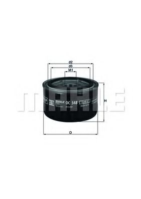 Масляный фильтр KNECHT/MAHLE OC 548