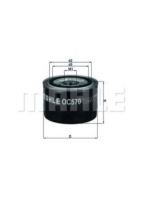 Масляный фильтр KNECHT/MAHLE OC 570