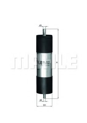 Топливный фильтр KNECHT/MAHLE KL 658