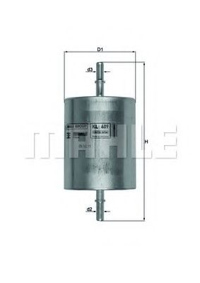 Топливный фильтр KNECHT/MAHLE KL 409