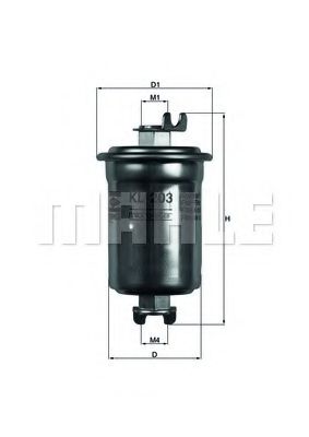 Топливный фильтр KNECHT/MAHLE KL 203