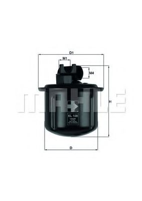 Топливный фильтр KNECHT/MAHLE KL 108