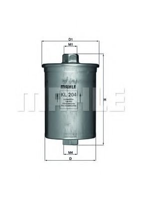 Топливный фильтр KNECHT/MAHLE KL 204