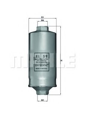 Топливный фильтр KNECHT/MAHLE KL 59