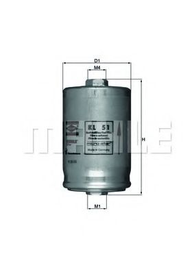 Топливный фильтр KNECHT/MAHLE KL 51
