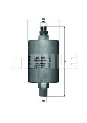 Топливный фильтр KNECHT/MAHLE KL 22