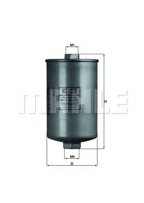 Топливный фильтр KNECHT/MAHLE KL 28