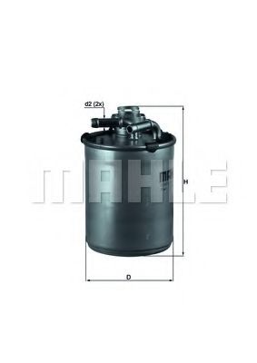 Топливный фильтр KNECHT/MAHLE KL 497D