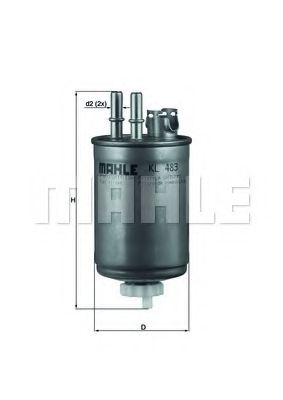 Топливный фильтр KNECHT/MAHLE KL 483