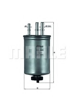 Топливный фильтр KNECHT/MAHLE KL 446