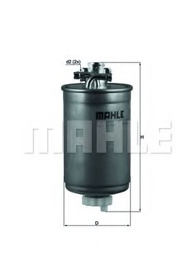 Топливный фильтр KNECHT/MAHLE KL 180