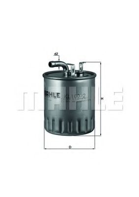 Топливный фильтр KNECHT/MAHLE KL 100/2