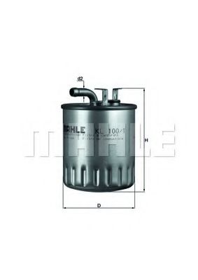 Топливный фильтр KNECHT/MAHLE KL 100/1
