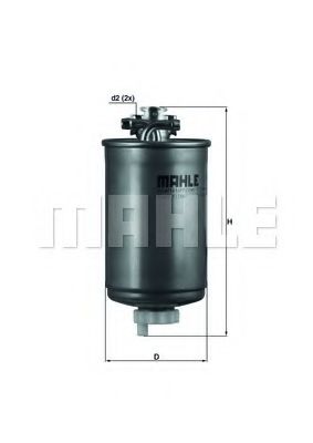 Топливный фильтр KNECHT/MAHLE KL 75