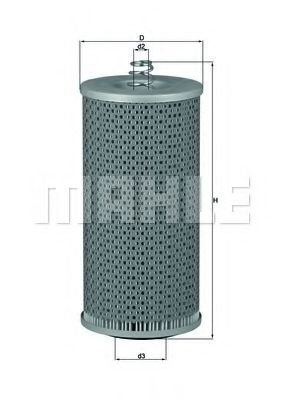 Масляный фильтр KNECHT/MAHLE OX 69D