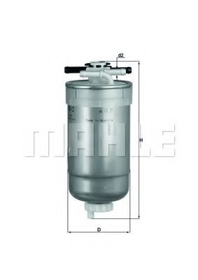 Топливный фильтр KNECHT/MAHLE KL 233/2