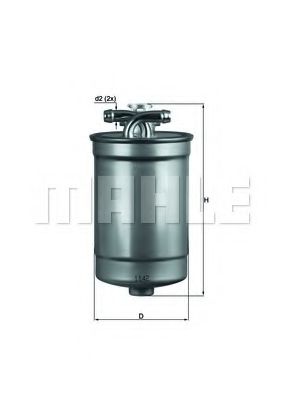 Топливный фильтр KNECHT/MAHLE KL 554D