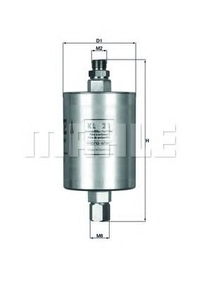 Топливный фильтр KNECHT/MAHLE KL 21