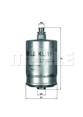 Топливный фильтр KNECHT/MAHLE KL 19