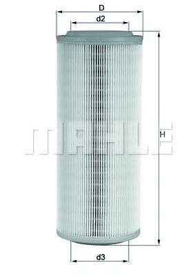 Воздушный фильтр KNECHT/MAHLE LX 855