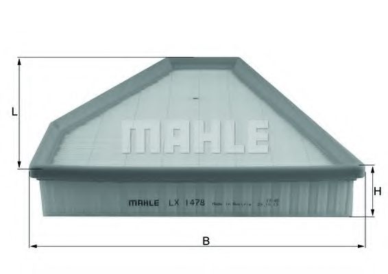 Воздушный фильтр KNECHT/MAHLE LX 1478