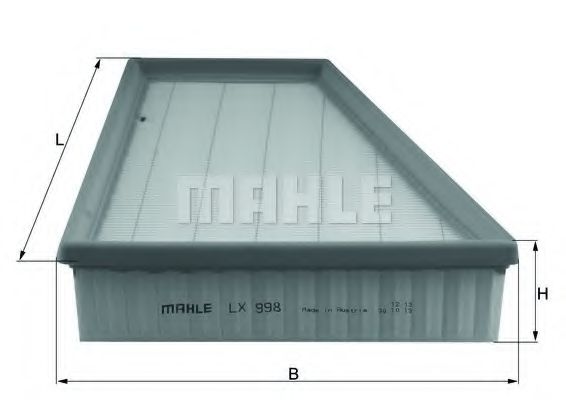 Воздушный фильтр KNECHT/MAHLE LX 998