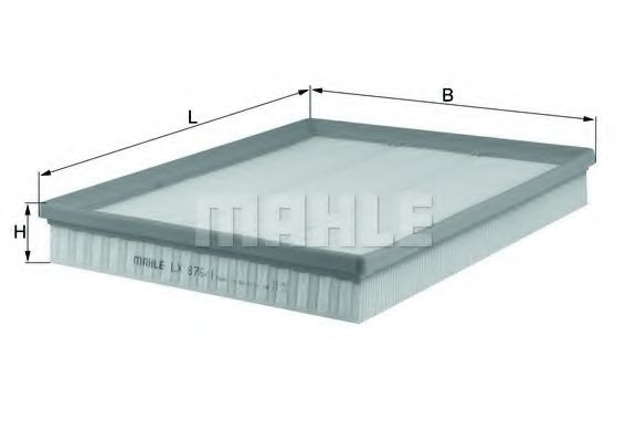 Воздушный фильтр KNECHT/MAHLE LX 876/1