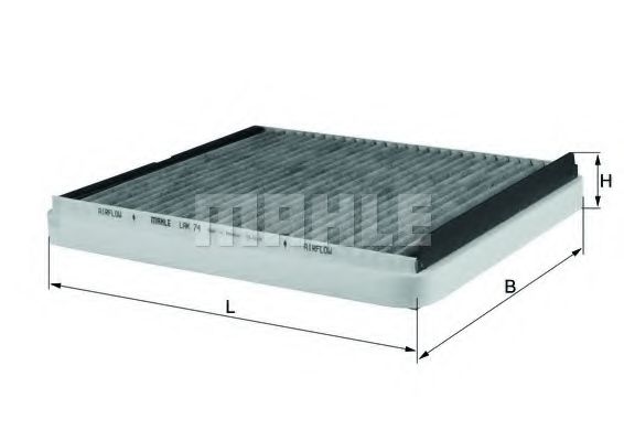 Фильтр салона KNECHT/MAHLE LAK 74