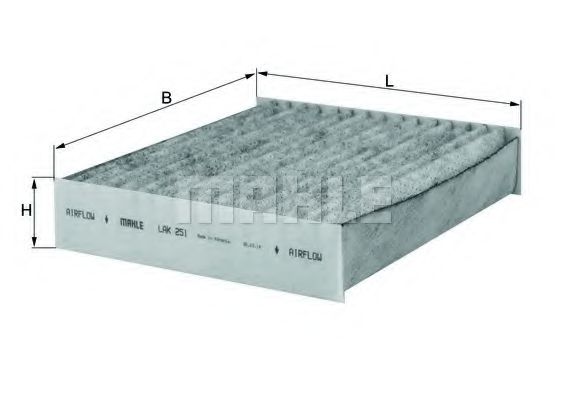 Фильтр салона KNECHT/MAHLE LAK 251