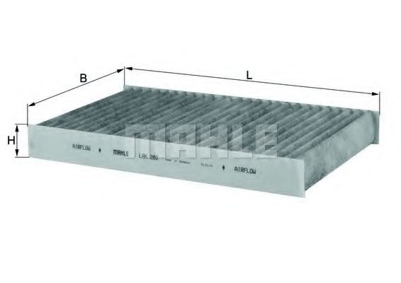 Фильтр салона KNECHT/MAHLE LAK 280
