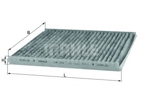 Фильтр салона KNECHT/MAHLE LAK 616