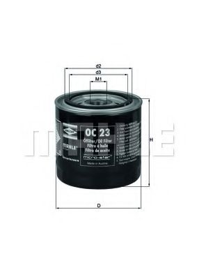 Масляный фильтр KNECHT/MAHLE OC 23 OF