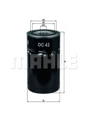 Масляный фильтр KNECHT/MAHLE OC 42