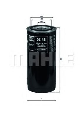 Масляный фильтр KNECHT/MAHLE OC 48