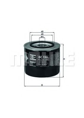 Масляный фильтр KNECHT/MAHLE OC 133