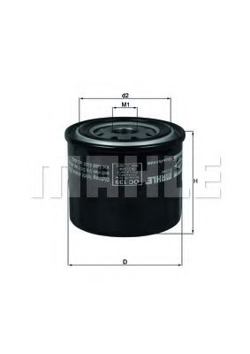 Масляный фильтр KNECHT/MAHLE OC 139