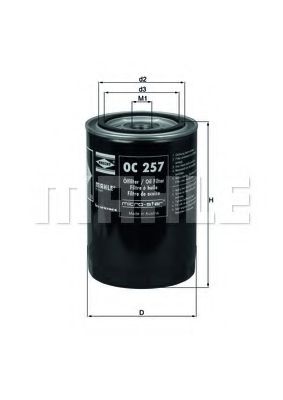 Масляный фильтр KNECHT/MAHLE OC 257