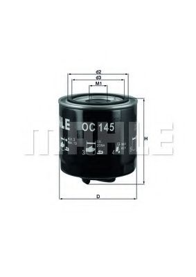 Масляный фильтр KNECHT/MAHLE OC 145