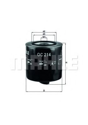 Масляный фильтр KNECHT/MAHLE OC 214